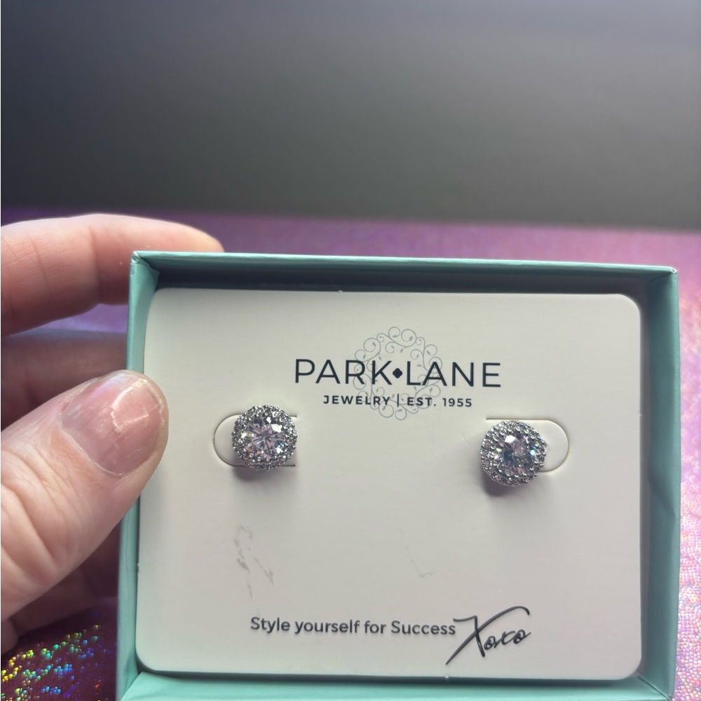 Park Lane Sparkling Silver Earrings